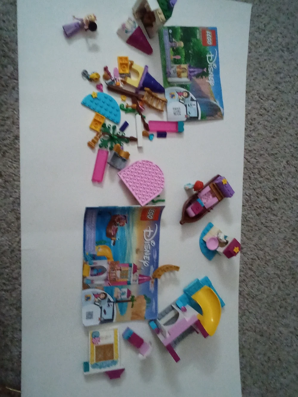 Lego Disney sets Tangled (41163) and Ariel's castle (41160)